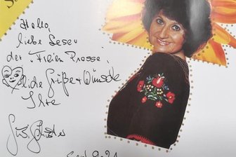 Jodelstar schreibt auch Gedichte - Gruß von Susi Schuster an die "Freie Presse"-Leser.