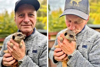 Jörg Gräser: Der Mann mit den Erdmännchen und der Froschphobie - Jörg Gräser und seine privaten Erdmännchen.