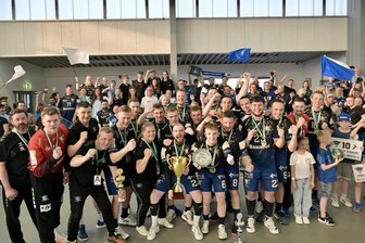 Jubel übers Double: Der HC Pleißental gewinnt auch den Regionspokal - Der HC Pleißental bejubelte am Donnerstagabend mit über 130 Fans den Pokalsieg.