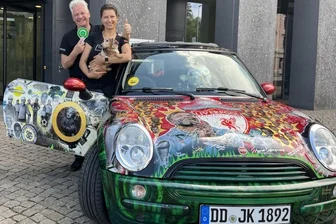 Arne und Mandy: Die Hauptverantwortlichen des Kloppocar.