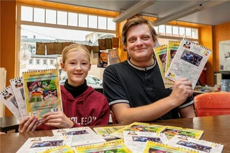 Jugendliche erzählen in Rochlitz von Recherchen zur Geschichte - Am jüngsten Spurensuche-Projekt haben auch Enya Pohle und Justin Knop mitgearbeitet. Dabei ist ein Kalender entstanden.