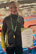 Junge Auerbacher Leichtathletin springt zum Regionalmeistertitel - Erste im Additionsweitsprung mit 7,52 Metern: Linja Kunz von der LSG Auerbach.