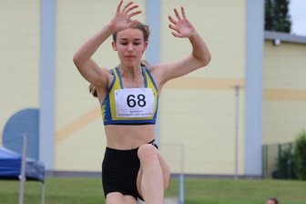 Junge Dame auf "gutem Fuß" - Bei den Deutschen Meisterschaften im Blockwettkampf vor vier Wochen landete Lina Jentzsch von der LG Mittweida auf Rang 10. 