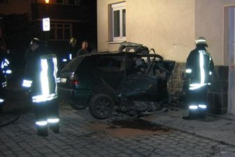 Hauswand an der Lindenstraße in Burgstädt