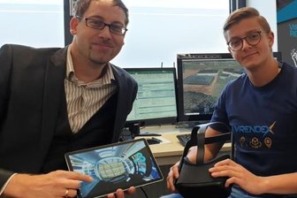 Manuel Dudczig und Leon Langhans entwickeln in ihrer Firma Vrendex 360-Grad-Videos, die unter anderem noch nicht in der Realität vorhandene Maschinen und deren Wirkweise zeigen sowie auch virtuelle Schulungen, in denen man sich mitten im Geschehen wähnt.
