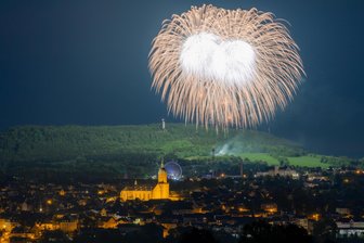 Kät-Finale im Erzgebirge: Die besten Plätze fürs Feuerwerk - Das Kät-Feuerwerk, hier ein Archivbild, beginnt am Sonnabend, 22.30 Uhr.