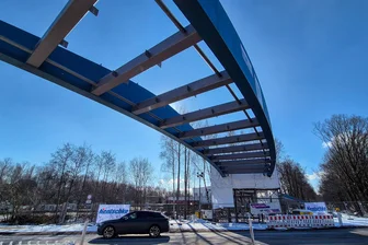 Kalkstraße in Chemnitz bald wieder frei - Hier sollen künftig Radfahrer auf einer Premiumradwegbrücke über die Kalkstraße fahren.