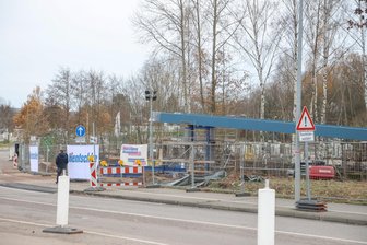 Kalkstraße in Chemnitz nach Bauarbeiten wieder offen - An der Kalkstraße wird eine Brücke für den Premiumradweg gebaut.