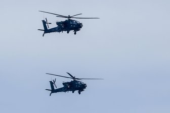 Kampfhubschrauber über Westsachsen - Gleich zweimal innerhalb kurzer Zeit flogen die Apache-Hubschrauber über die Region.