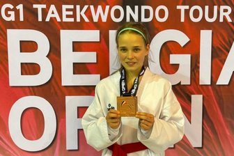 Kampfsportler aus dem Erzgebirge trumpfen in Belgien auf - Mayla Richter vom Zwönitzer HSV holte bei den Belgium Open Bronze.