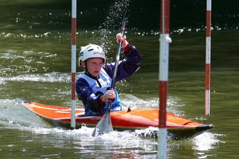 Kanuten aus dem Erzgebirge weiter auf dem Vormarsch - Als Vierter der U 12 schrammte Moritz Miller nur haarscharf am Podest vorbei.