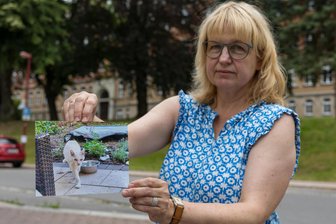Kater nach dem Tierarzt-Besuch in Auerbach ausgebüxt: „Seit einer Woche stehen wir unter Vollstrom“ - Katrin Kramer-Genseke aus Gera mit einem Foto von Sverker. Der Kater wird seit dem 8. Juli vermisst.