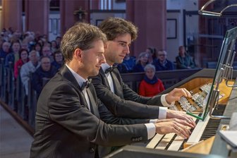 Kaufmann-Brüder spielen in der St.-Martins-Kirche in Oberlungwitz - Markus und Pascal Kaufmann (v.l.) sind am Freitag in der Kirche St. Martin in Oberlungwitz zu erleben.