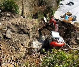 Baustelle oberhalb Hammerweg-Parkplatzes