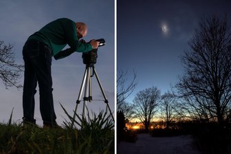Kein Ufo über Freiberg: Warum Lichtspektaktel am Himmel wohl häufiger vorkommen werden - Lichtflecken am Himmel über Freiberg. Der Ursprung liegt in den USA.