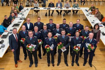 „Keine Selbstverständlichkeit“: Stadt Marienberg ehrt Kameraden der Feuerwehr - 