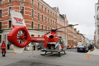 Kind verletzt - Rettungshubschrauber landet auf Sonnenberg -