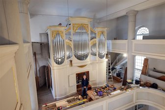 Kirchgemeinde feiert in Waldenburg Jubiläum von Gotteshaus und Orgel - Im vergangenen Jahr wurde die Orgel in der Waldenburger Lutherkirche aufwendig saniert.