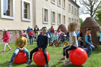 Kita Weißenborn: Wie weiter mit dem Millionenbau? - Im Bürgerhaus in Berthelsdorf kommen die Kinder der Kita Weißenborn unter, solange am Neu- und Umbau gebaut wird.