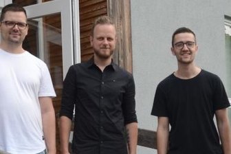 Klangholz-Konzert auf dem Schloss - Philipp Wappler, Christian Gebhardt, Sebastian Wappler und Richard Wappler (von links). 