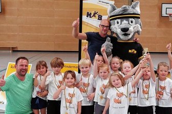 Kleine Sportler aus Niederwiesa jubeln beim Kita-Team-Cup -