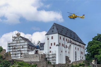 Kletterer in Wolkenstein abgestürzt - Rettungshubschrauber im Einsatz - Ein Rettungshubschrauber war im Einsatz.
