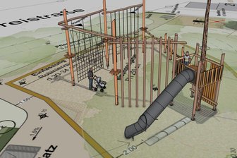 Klettergarten und Bolzplatz: Dorf im Erzgebirge baut sich Spieleparadies in den Pfarrgarten - So oder ähnlich wird der neue Spielplatz im Jahnsdorfer Pfarrgarten aussehen.