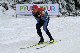 Klingenthal bereit: Weber will es auch sein - Terence Weber beim offiziellen Langlauftraining für den Weltcup in Klingenthal. 