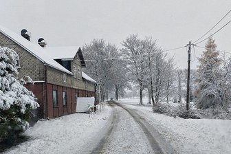 Klingenthaler Aschberggebiet: Erster Wintereinbruch im oberen Vogtland -