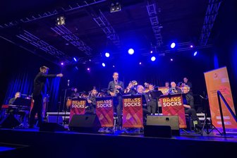 Klingenthaler Brass Socks begeistern bei Festivalauftritt in der Pfalz - Die Brass Socks beim Auftritt zu den Tagen der Chor- und Orchestermusik in Kaiserslautern.