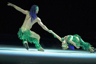 Knapp 20.000 Gäste erleben "Atlantis" - Matti Landgraf mit der US-Amerikanerin Caydee Denney während der "Atlantis"-Aufführung.