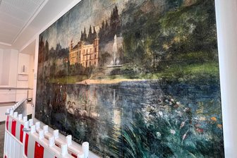 König Ludwigs nächtliche Fahrt auf dem Starnberger See: Wandbild aus einstigem Ballhaus Tivoli im Vogtland gerettet - „König Ludwigs nächtliche Fahrt auf dem Starnberger See“ zog ins Stadthaus Markt 6 ein.