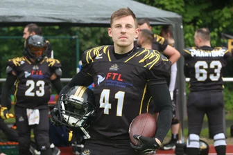 Königlicher Neuzugang: Ex-Fußballtorwart mischt Freiberger Football-Team auf - Sebastian Otto kam von den Dresden Monarchs zu den Freiberg Phantoms.