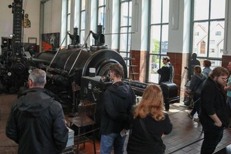Kohlewelt Oelsnitz: Besucher gehen kostenlos ins Museum - Zum Internationalen Museumstag am Sonntag lief in der Kohlewelt in Oelsnitz die Dampfmaschine.