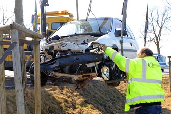 Kollision auf B 173 - zwei Verletzte - 