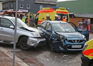 Kollision auf der B 173 -