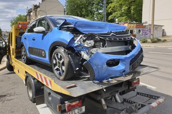 Kollision auf Kreuzung in Bernsdorf -