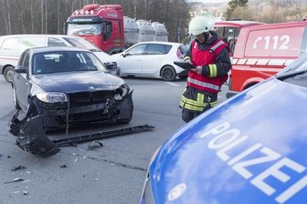 Kollision zwischen BMW und Citroen -
