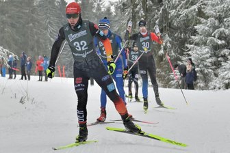 Kombinierer Tristan Sommerfeldt aus Oberwiesenthal: So helfen Trainer und Freundin durch das Formtief auf der Schanze - In der Loipe ein Ass: Kombinierer Tristan Sommerfeldt beim Continentalcup in Klingenthal.