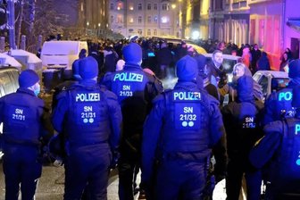 Auch hier in Freiberg kam es zu Protesten gegen die Corona-Maßnahmen der Regierung.