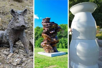 Kommentar zum Purple Path: Unfassbar - weil man Kunst allein lässt! - Weit verstreut und kaum als Gesamterlebnis fassbar: Die Skulpturen des Purple Path.