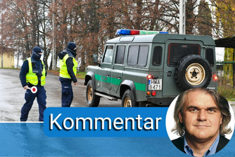 Kommentar zum Raketeneinschlag in Polen: Diese zwei Entwicklungen machen Hoffnung im Ukraine-Krieg - Polnische Polizisten patrouillieren im Dorf Przewodow.