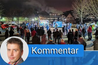 Kommentar zur Asyl-Debatte im Kreistag: Wenig gelernt - Zum Protest gegen eine Asyl-Unterkunft in Kriebstein hatte unter anderem die AfD aufgerufen.