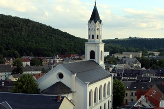 Kommentar zur ungültigen Elsterberger Stadtratswahl: Den Zonk haben die Elsterberger Einwohner - Das Stadtzentrum von Elsterberg mit seiner Laurentiuskirche.
