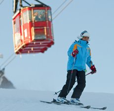 Schwebebahn und Skifahren Fichtelberg