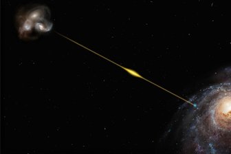 Kosmos: Vom Blitz getroffen - Potzblitz: Der mit Askap registrierte Blitz FRB 20220610A.