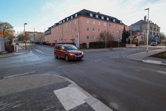 Krankenhaus Glauchau: Zufahrt über Virchowstraße wieder möglich - Die Kreuzung Pestalozzistraße/Virchowstraße ist wieder frei.