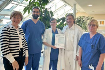 Krankenhaus Greiz als Lokales Trauma-Zentrum anerkannt - Von links: Heike Hempel, Dr. Matthias Vogel, Dr. Susanne Grimm, Dr. Mario Dietzel und Heike Adler.