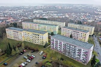 Kranzberg: Abriss verzögert sich - Im Wohngebiet Kranzberg sollen in den kommenden Jahren etliche Plattenbauten verschwinden.