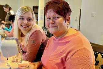 Kreativität gefragt an der Nähmaschine -